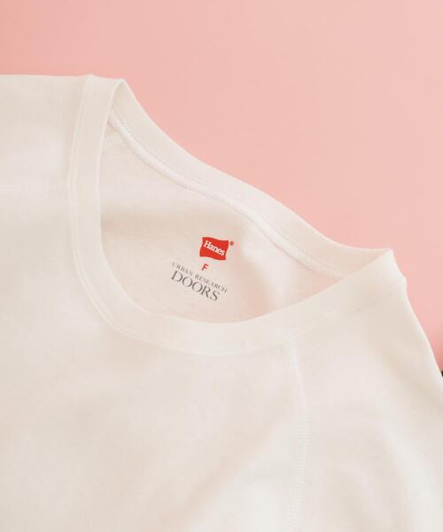 HANES（ヘインズ）の「『別注』HANES×DOORS　2P RaglanSleeve T-shirts（Tシャツ/カットソー・レディース・ブラック系その他/ブルー系その他・ONE）」の14枚目の写真