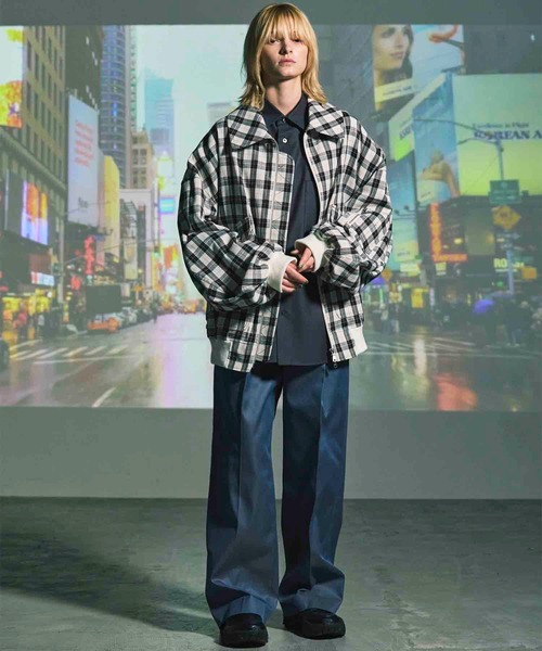 MAISON SPECIAL（メゾンスペシャル）の「《UNISEX》120/2/2 Suvin Cotton Gabardine Prime-Wide One Tuck Pants/スビンコットンギャバジンプライムワイドワンタックパンツ【MAISON SPECIAL/メゾンスペシャル】（その他パンツ・メンズ・ブルー/チャコールグレー/ブラック/ダークブルー・0/1/2）」の21枚目の写真