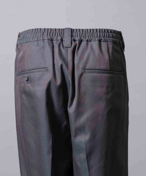 MAISON SPECIAL（メゾンスペシャル）の「《UNISEX》120/2/2 Suvin Cotton Gabardine Prime-Wide One Tuck Pants/スビンコットンギャバジンプライムワイドワンタックパンツ【MAISON SPECIAL/メゾンスペシャル】（その他パンツ・メンズ・ブルー/チャコールグレー/ブラック/ダークブルー・0/1/2）」の9枚目の写真