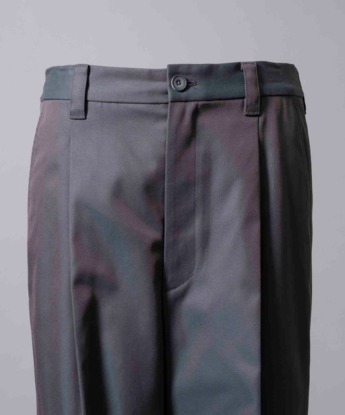 MAISON SPECIAL（メゾンスペシャル）の「《UNISEX》120/2/2 Suvin Cotton Gabardine Prime-Wide One Tuck Pants/スビンコットンギャバジンプライムワイドワンタックパンツ【MAISON SPECIAL/メゾンスペシャル】（その他パンツ・メンズ・ブルー/チャコールグレー/ブラック/ダークブルー・0/1/2）」の7枚目の写真