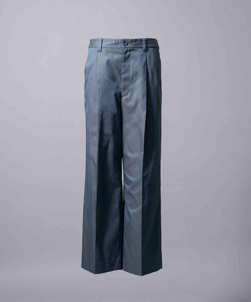 MAISON SPECIAL（メゾンスペシャル）の「《UNISEX》120/2/2 Suvin Cotton Gabardine Prime-Wide One Tuck Pants/スビンコットンギャバジンプライムワイドワンタックパンツ【MAISON SPECIAL/メゾンスペシャル】（その他パンツ・メンズ・ブルー/チャコールグレー/ブラック/ダークブルー・0/1/2）」の13枚目の写真