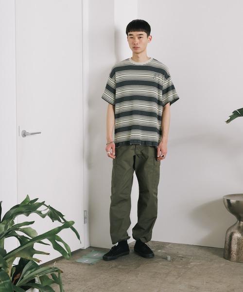 FACETASM（ファセッタズム）の「FACETASM/ファセッタズム WAFFLE KNIT TEE 半袖Tシャツ（Tシャツ/カットソー・メンズ・ミント/チャコール・5）」の11枚目の写真