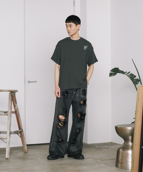 FACETASM/ファセッタズム WAFFLE KNIT TEE 半袖Tシャツ（Tシャツ