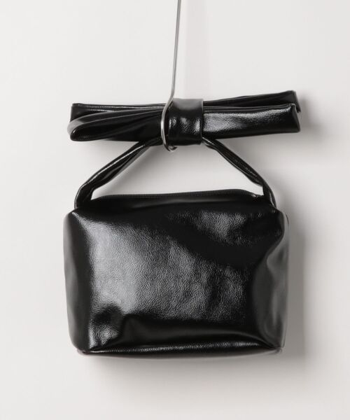 HELOYSE（エロイーズ）の「RIBBON POUCH METALLIC（ハンドバッグ・レディース・ブラック/シルバー・FREE）」の7枚目の写真