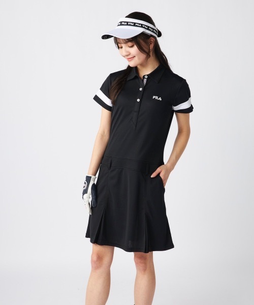世界の セール】【FILA GOLF/フィラゴルフ】レディース 袖ライン入り レディースウェア