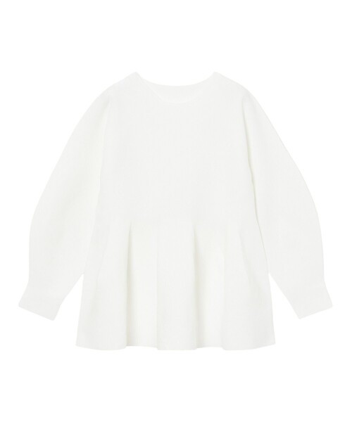 ANAYI(アナイ)の「ボリュームペプラムプルオーバー(ニット/セーター・レディース・ブラック/オフホワイト/ベージュ・38/36)」の16枚目の写真