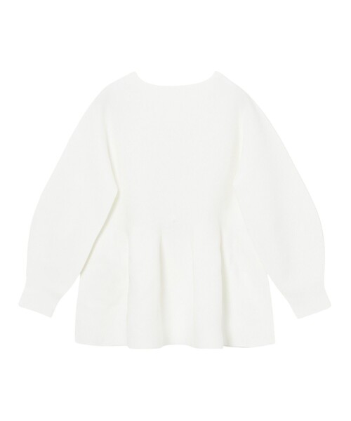 ANAYI(アナイ)の「ボリュームペプラムプルオーバー(ニット/セーター・レディース・ブラック/オフホワイト/ベージュ・38/36)」の17枚目の写真