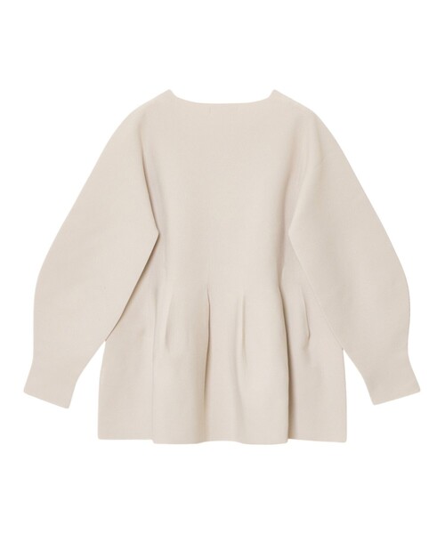 ANAYI(アナイ)の「ボリュームペプラムプルオーバー(ニット/セーター・レディース・ブラック/オフホワイト/ベージュ・38/36)」の20枚目の写真