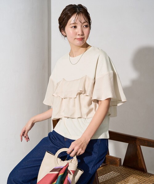 foxey☆。・フリル半袖　人気完売‼︎ foxey☆。・フリル半袖 人気完売‼︎ foxey☆。・フリル半袖 人気完売