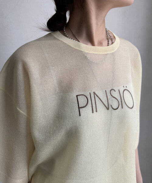セール】【WEB限定】シアーPINSIOロゴニット（ニット/セーター