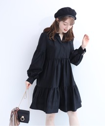 アプワイザーリッシェ タイトミニワンピース モヘア混キャップスリーブ