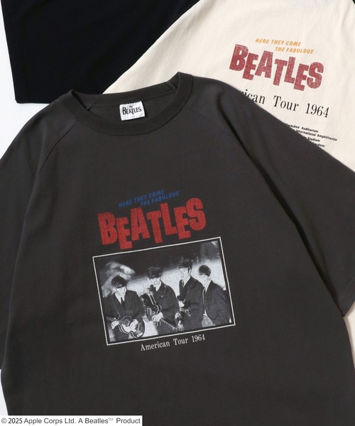 The Beatles(ザビートルズ)の「2026SS The Beatles/ビートルズ オーバーサイズ ラグラン ツアーフォト フロント バックプリント半袖Tシャツ レディース メンズ(Tシャツ/カットソー・メンズ・ネイビー/オフホワイト/ホワイト系その他/チャコール/ホワイト系その他2/ブルー系その他/グレー系その他・M/L/LL)」の5枚目の写真