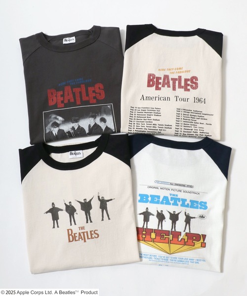 The Beatles(ザビートルズ)の「2026SS The Beatles/ビートルズ オーバーサイズ ラグラン ツアーフォト フロント バックプリント半袖Tシャツ レディース メンズ(Tシャツ/カットソー・メンズ・ネイビー/オフホワイト/ホワイト系その他/チャコール/ホワイト系その他2/ブルー系その他/グレー系その他・M/L/LL)」の18枚目の写真