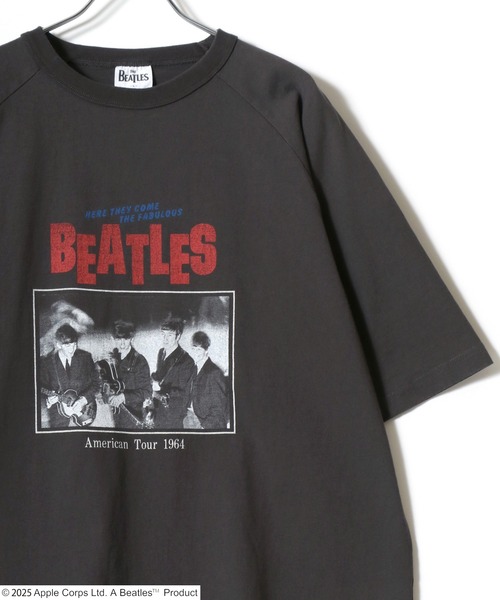 The Beatles(ザビートルズ)の「2026SS The Beatles/ビートルズ オーバーサイズ ラグラン ツアーフォト フロント バックプリント半袖Tシャツ レディース メンズ(Tシャツ/カットソー・メンズ・ネイビー/オフホワイト/ホワイト系その他/チャコール/ホワイト系その他2/ブルー系その他/グレー系その他・M/L/LL)」の12枚目の写真
