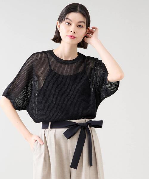 ✨新品タグ付き✨ ダイアグラム スターレース ニット ラベンダー rienda | ラメシャギーメッシュKnit TOP (ニット ) |SHEL'TTER