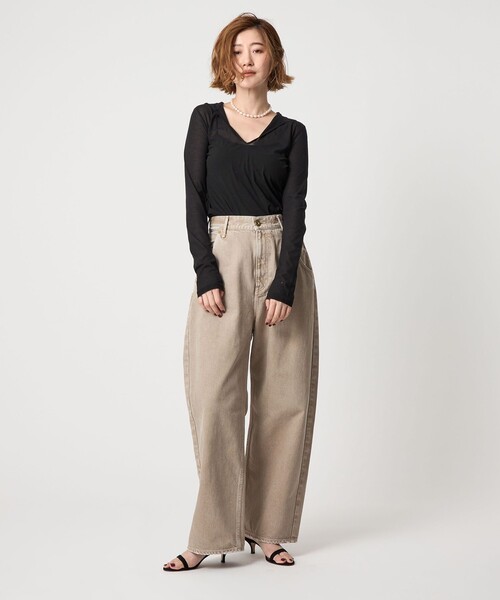 conte＞コットン シアー フーデッドカットソー（Tシャツ/カットソー