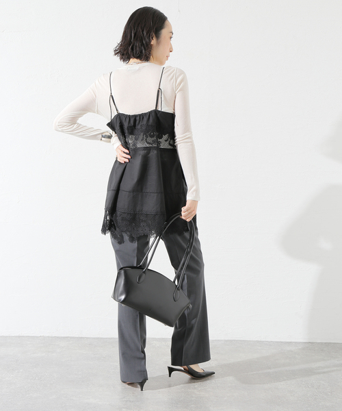 journal standard L'essage(ジャーナルスタンダードレサージュ)の「《追加2》ケミカルレースキャミ(シャツ/ブラウス・レディース・ホワイト/ブラック・FREE)」の4枚目の写真