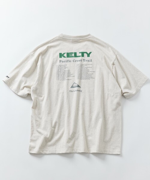 FREAK'S STORE(フリークスストア)の「限定展開 KELTY×FREAK'S STORE/ケルティ 別注 ビッグシルエット ツアーロゴ バックプリント クルーネックTシャツ(Tシャツ/カットソー・メンズ・アッシュグレー/ホワイト/グレイッシュベージュ/スミクロ/ピンク・LARGE/MEDIUM/SMALL)」の9枚目の写真