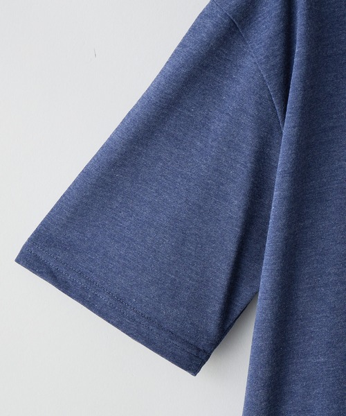 JEANS MATE(ジーンズメイト)の「【汗染みの目立ちにくいTシャツ ZEROSTAIN/ゼロステイン】クルーネックTシャツ 綿タッチ ヘビーウェイト感 防汚・撥水 吸汗速乾 UVカット(Tシャツ/カットソー・メンズ・ブラック/ブルー/ホワイト/ネイビー/スミクロ・LARGE/X-LARGE/MEDIUM)」の16枚目の写真