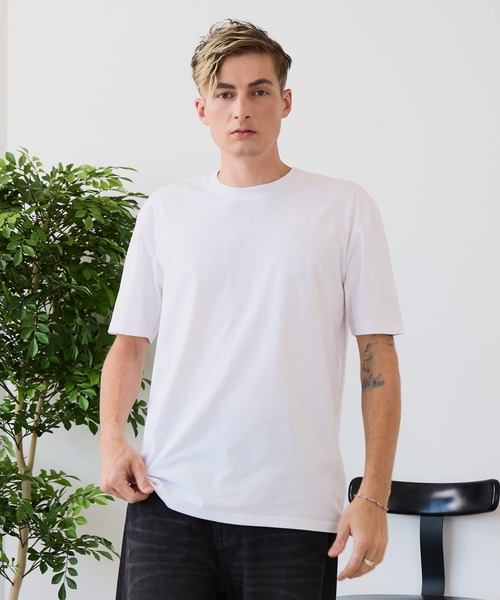 JEANS MATE(ジーンズメイト)の「【汗染みの目立ちにくいTシャツ ZEROSTAIN/ゼロステイン】クルーネックTシャツ 綿タッチ ヘビーウェイト感 防汚・撥水 吸汗速乾 UVカット(Tシャツ/カットソー・メンズ・ブラック/ブルー/ホワイト/ネイビー/スミクロ・LARGE/X-LARGE/MEDIUM)」の22枚目の写真
