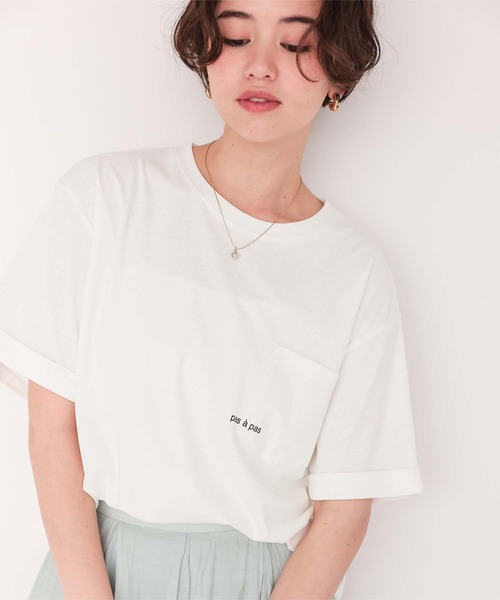 titivate(ティティベイト)の「汗染み防止ポケットTシャツ(Tシャツ/カットソー・レディース・ホワイト/ブラック/グレー/ホワイト系その他/チャコール/ホワイト系その他2・S/M/L/XL)」の1枚目の写真