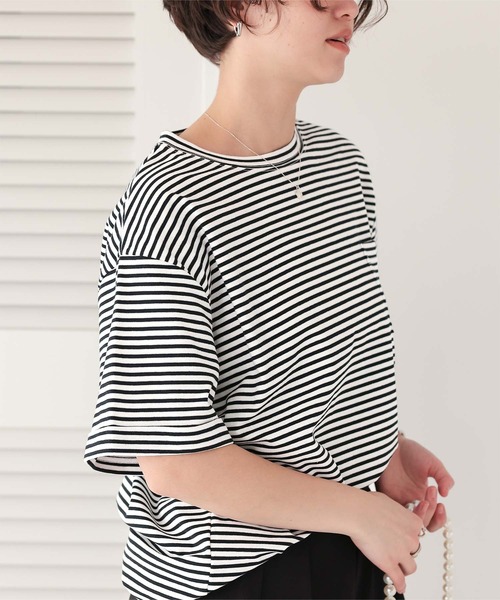 titivate(ティティベイト)の「汗染み防止ポケットTシャツ(Tシャツ/カットソー・レディース・ホワイト/ブラック/グレー/ホワイト系その他/チャコール/ホワイト系その他2・S/M/L/XL)」の3枚目の写真