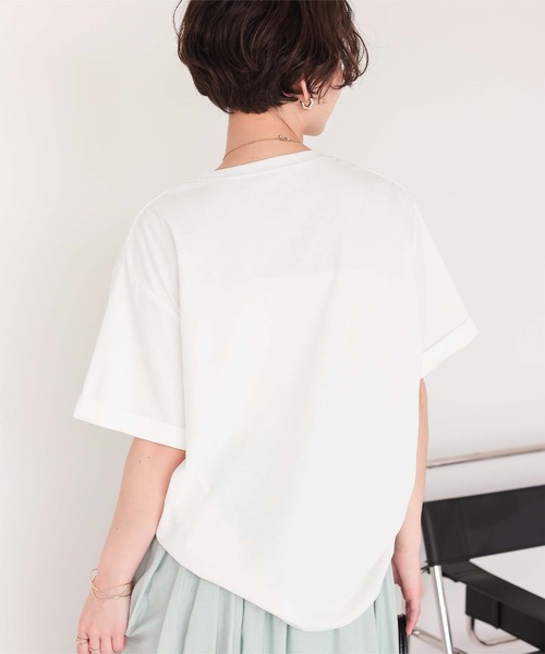 titivate(ティティベイト)の「汗染み防止ポケットTシャツ(Tシャツ/カットソー・レディース・ホワイト/ブラック/グレー/ホワイト系その他/チャコール/ホワイト系その他2・S/M/L/XL)」の18枚目の写真