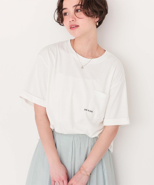 titivate(ティティベイト)の「汗染み防止ポケットTシャツ(Tシャツ/カットソー・レディース・ホワイト/ブラック/グレー/ホワイト系その他/チャコール/ホワイト系その他2・S/M/L/XL)」の19枚目の写真