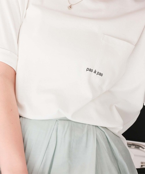 titivate(ティティベイト)の「汗染み防止ポケットTシャツ(Tシャツ/カットソー・レディース・ホワイト/ブラック/グレー/ホワイト系その他/チャコール/ホワイト系その他2・S/M/L/XL)」の20枚目の写真