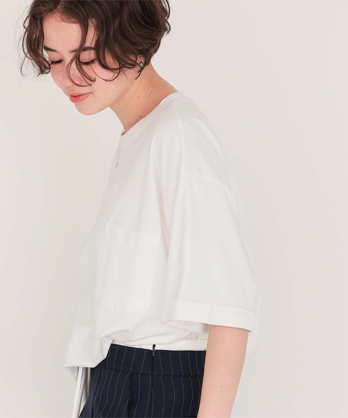 titivate(ティティベイト)の「汗染み防止ポケットTシャツ(Tシャツ/カットソー・レディース・ホワイト/ブラック/グレー/ホワイト系その他/チャコール/ホワイト系その他2・S/M/L/XL)」の11枚目の写真