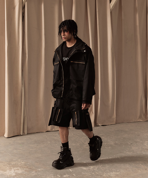 LIBERE(リベーレ)の「LIBERE リベーレ / OVERSIZED HOOD JACKET リップストップオーバーサイズフードジャケット / 251101-251102(ブルゾン・メンズ・ブラック/カモフラージュ・LARGE/MEDIUM/SMALL)」の13枚目の写真