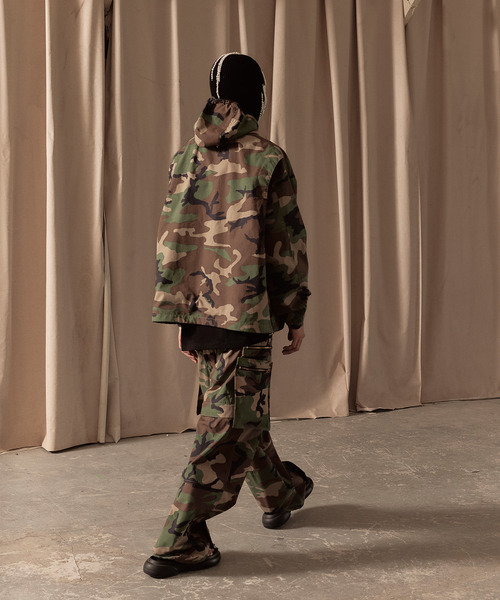 LIBERE(リベーレ)の「LIBERE リベーレ / OVERSIZED HOOD JACKET リップストップオーバーサイズフードジャケット / 251101-251102(ブルゾン・メンズ・ブラック/カモフラージュ・LARGE/MEDIUM/SMALL)」の11枚目の写真