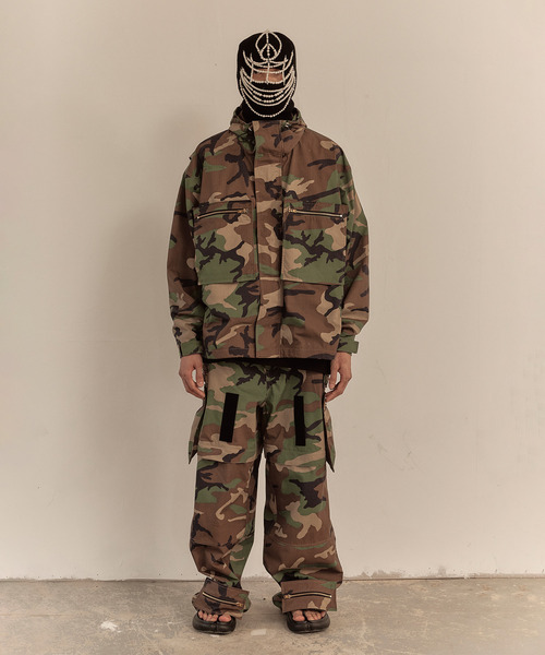 LIBERE(リベーレ)の「LIBERE リベーレ / OVERSIZED HOOD JACKET リップストップオーバーサイズフードジャケット / 251101-251102(ブルゾン・メンズ・ブラック/カモフラージュ・LARGE/MEDIUM/SMALL)」の10枚目の写真