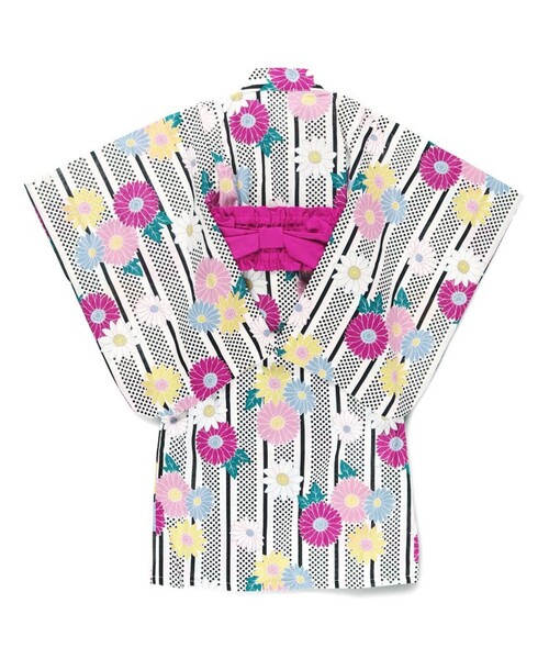 BRANSHES(ブランシェス)の「【キッズ】2way セパレート浴衣(浴衣・キッズ・ブラック/イエロー/オフホワイト/レッド・L/M/S)」の18枚目の写真