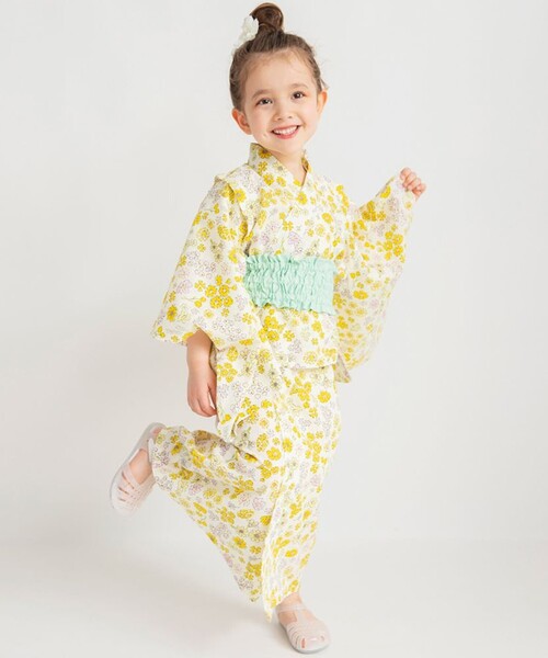 BRANSHES(ブランシェス)の「【キッズ】2way セパレート浴衣(浴衣・キッズ・ブラック/イエロー/オフホワイト/レッド・L/M/S)」の20枚目の写真