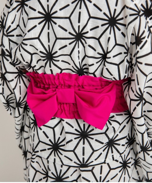 BRANSHES(ブランシェス)の「【キッズ】2way セパレート浴衣(浴衣・キッズ・ブラック/イエロー/オフホワイト/レッド・L/M/S)」の14枚目の写真