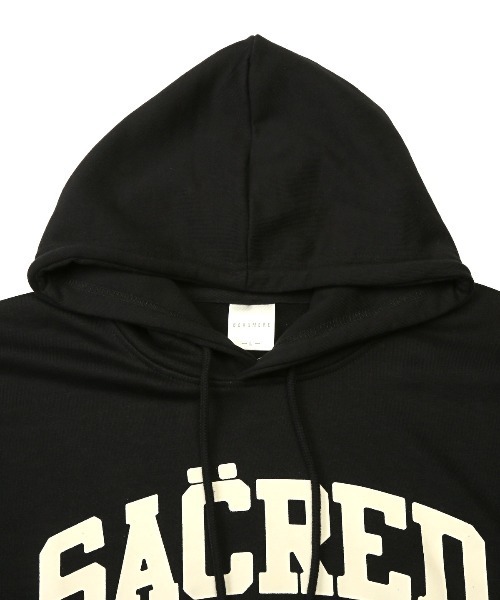 LUXSTYLE(ラグスタイル)の「カレッジロゴプリントスウェットパーカー(パーカー・メンズ・杢グレー/ブラック・M/L/XL)」の15枚目の写真