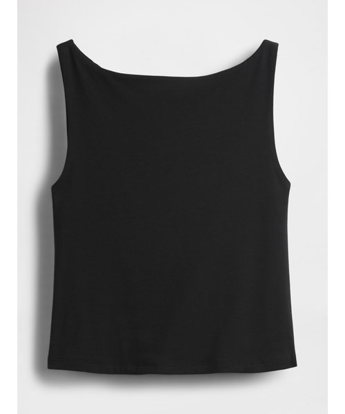GAP(ギャップ)の「クローズニット ジャージー クロップド ボートネック シェルタンクトップ(タンクトップ・レディース・ブラック/ホワイト/ブラウン/ワイン/ブルー/グレー・XS/S/M/L/XL/XXS)」の21枚目の写真