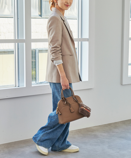 Spick & Span（スピックアンドスパン）の「《WEB限定追加3》mica della valle / ミカデラヴァッレ Katia SO-0079S（ボストンバッグ・レディース・グレー/ブラック/ベージュ系その他・FREE）」の6枚目の写真