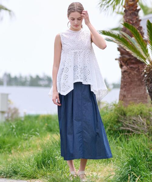 DRESSTERIOR（ドレステリア）の「【コットン100％/洗える】カットワークレースブラウス（シャツ/ブラウス・レディース・ブラック/ホワイト・36/38/40）」の14枚目の写真