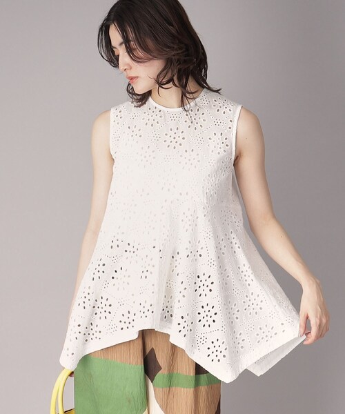 DRESSTERIOR（ドレステリア）の「【コットン100％/洗える】カットワークレースブラウス（シャツ/ブラウス・レディース・ブラック/ホワイト・36/38/40）」の19枚目の写真