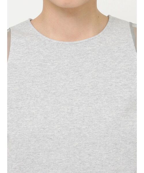 LAGUNAMOON（ラグナムーン）の「ショルダーメッシュタンク（Tシャツ/カットソー・レディース・ブルー/ブラック/ライトグレー・FREE）」の11枚目の写真