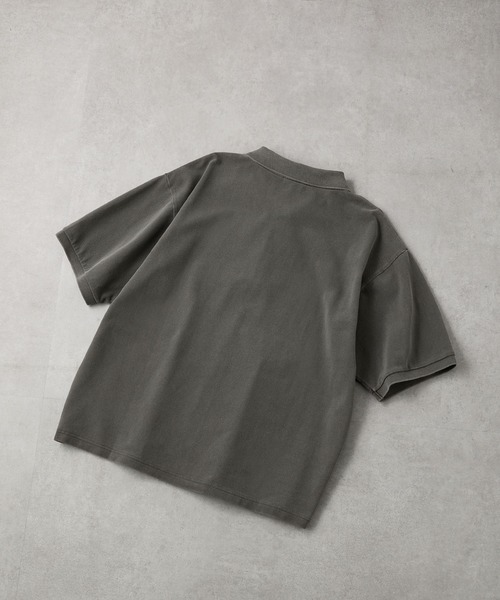 EMMA CLOTHES(エマクローズ)の「ヴィンテージ加工 ピグメント ハートロゴ ワンポイント刺繍ポロシャツ(ポロシャツ・メンズ・スミクロ/ネイビー/グレイッシュベージュ・M/L)」の14枚目の写真