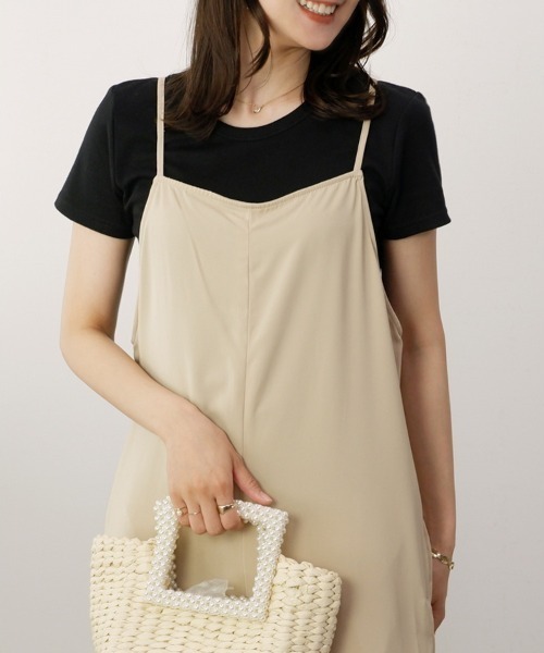 CLOTHY(クロシィ)の「【肌触りなめらかな綿混スムース素材!】クルーネック半袖Tシャツ(Tシャツ/カットソー・レディース・オフホワイト/ブラック/グレイッシュベージュ/グレー/ダークグリーン/チャコールグレー/ローズ/オリーブ/ピンク/ブラウン/イエロー/ネイビー/パープル・MEDIUM/LARGE/X-LARGE/SMALL/XX-LARGE)」の22枚目の写真
