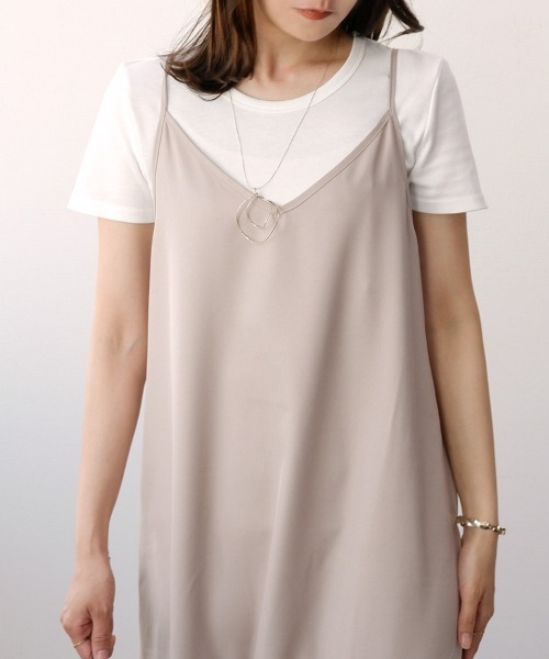 CLOTHY(クロシィ)の「【肌触りなめらかな綿混スムース素材!】クルーネック半袖Tシャツ(Tシャツ/カットソー・レディース・オフホワイト/ブラック/グレイッシュベージュ/グレー/ダークグリーン/チャコールグレー/ローズ/オリーブ/ピンク/ブラウン/イエロー/ネイビー/パープル・MEDIUM/LARGE/X-LARGE/SMALL/XX-LARGE)」の18枚目の写真