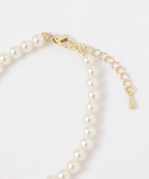 FOREVER 21（フォーエバー トゥエンティーワン）の「パール風ハートブレスレット（ブレスレット・レディース・ゴールド/シルバー・FREE）」の4枚目の写真