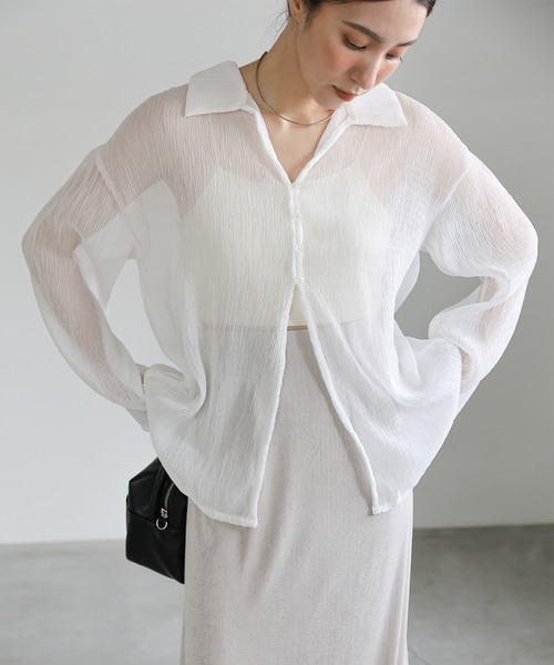 楊柳シフォンブラウス（シャツ/ブラウス）｜select MOCA（セレクトモカ