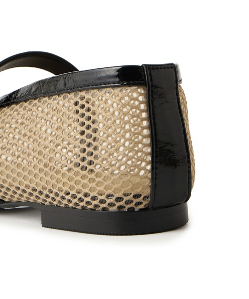 定番人気】・【新色追加】フィッシュネットメリージェーンフラット