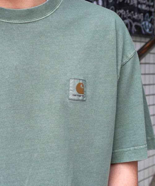 Carhartt（カーハート）の「Carhartt /カーハートダブルアイピー S/S NELSON T-SHIRT（Tシャツ/カットソー・メンズ・ブルー/チャコールグレー/グリーン/パープル・MEDIUM/SMALL/LARGE）」の6枚目の写真