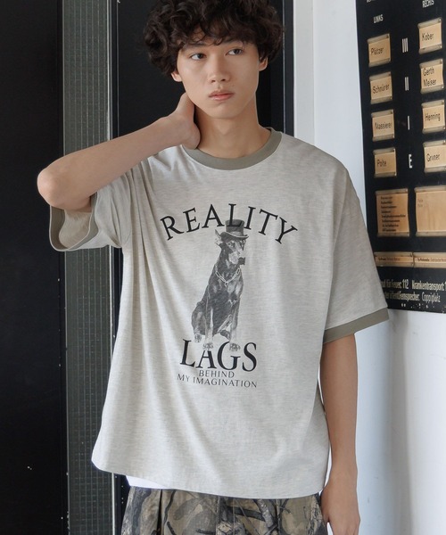 セール】《UNISEX》ドーベルマンリンガーTシャツ（Tシャツ